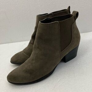 Franco Sarto Brown Suede Ankle Heel Boots women’s 6.5